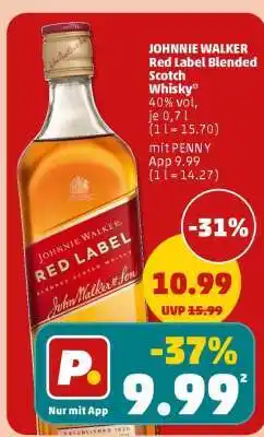 PENNY JOHNNIE WALKER Red Label Blended Scotch Whisky Angebot