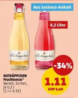 PENNY ROTKÄPPCHEN Fruchtsecco° Angebot