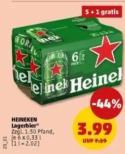 PENNY HEINEKEN Lagerbier Angebot