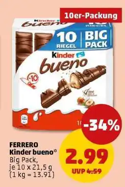 PENNY FERRERO Kinder Bueno Angebot