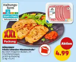 PENNY MÜHLENHOF Frische Schweine-Minutensteaks Angebot