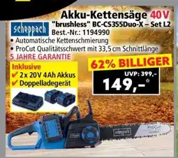 Norma Akku-Kettensäge 40V brushless BC-CS355Duo-X – Set L2 Angebot