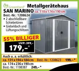 Norma Metallgerätehaus SAN MARINO Angebot