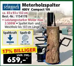 Norma Meterholzspalter 400V Compact 10t Angebot