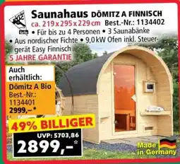 Norma Saunahaus DÖMITZ A FINNISCH Angebot