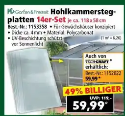 Norma Hohlkammerstegplatten 14er-Set Angebot