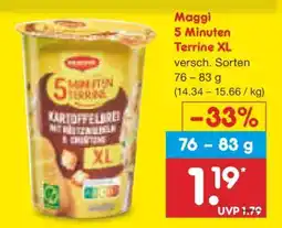 Netto Marken-Discount Maggi 5 Minuten Terrine XL Angebot