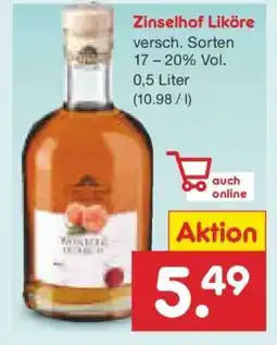 Netto Marken-Discount Zinseldorf Liköre Angebot