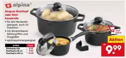 Netto Marken-Discount Aluguss Kochtopf oder Stielkasserolle Angebot