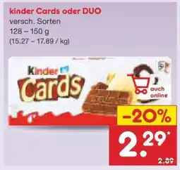 Netto Marken-Discount Kinder Cards oder Duo Angebot