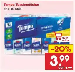 Netto Marken-Discount Tempo Taschentücher Angebot