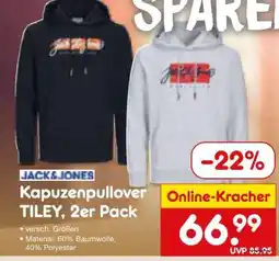 Netto Marken-Discount Kapuzenpullover TILEY, 2er Pack Angebot