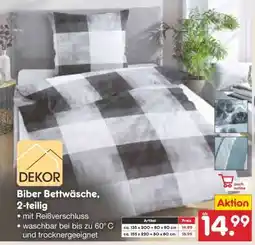 Netto Marken-Discount Biber Bettwäsche, 2-teilig Angebot