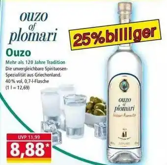 Norma Ouzo Of Plomari Angebot