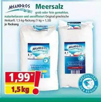 Norma Meandros Meersalz Angebot