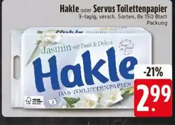Edeka Hakle oder Servus Toilettenpapier Angebot
