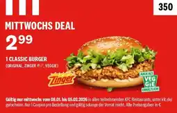 KFC 1 CLASSIC BURGER Angebot
