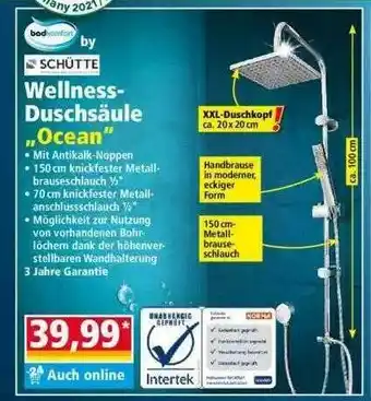 Norma Badcomfort Schütte Wellness-duschsäule „ocean“ Angebot