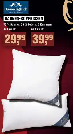 Handelshof Himmelsgleich Daunen-kopfkissen Angebot