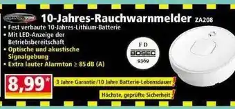 Norma Powertec 10-jahres-rauchwarnmelder Za208 Angebot