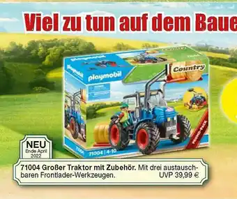 Playmobil 71004 Großer Traktor Mit Zubehör Angebot