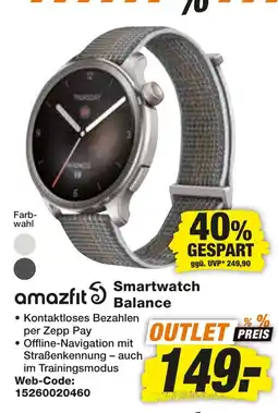 expert Techno Land amazfit Smartwatch Balance Angebot