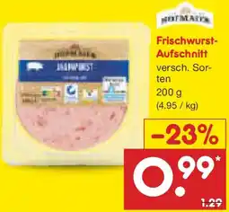 Netto Marken-Discount Hofmaier Frischwurst Aufschnitt Angebot