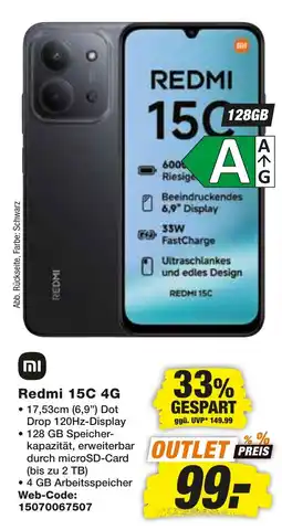 expert Techno Land Xiaomi Redmi 15C 4G Angebot