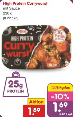 Netto Marken-Discount High Protein Currywurst Angebot