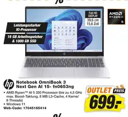 expert Techno Land hp Notebook OmniBook 3 Next Gen Al 15- fn0653ng Angebot