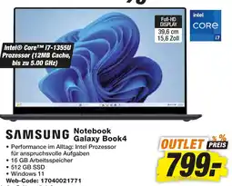 expert Techno Land SAMSUNG Notebook Galaxy Book4 Angebot
