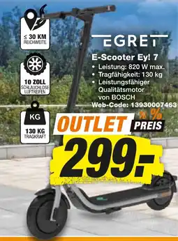 expert Techno Land EGRET E-Scooter Ey! 7 Angebot