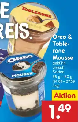 Netto Marken-Discount Oreo & Toblerone Mousse Angebot
