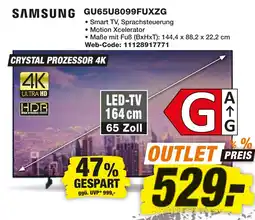 expert Techno Land SAMSUNG GU65U8099FUXZG Angebot