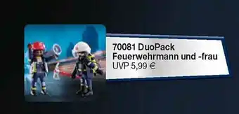 Playmobil 70081 Duopack Feuerwehrmann Und -frau Angebot