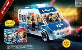 Playmobil 70899 Polizei-mannschaftswagen Mit Licht Und Sound Angebot