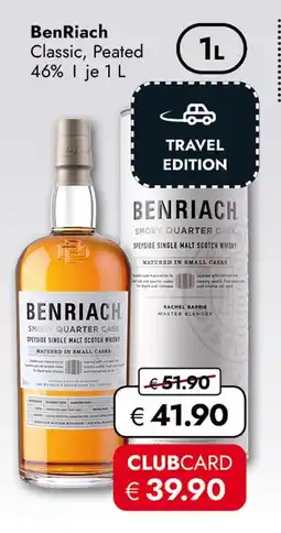 Travel Free Benriach classic, peated Angebot
