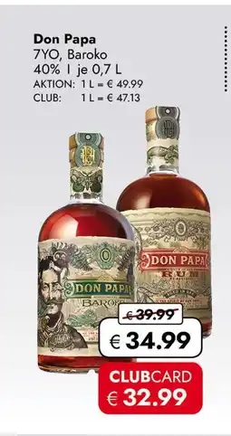 Travel Free Don papa Angebot