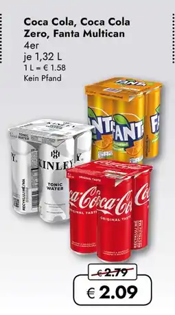 Travel Free Coca cola, coca cola zero oder fanta multican Angebot