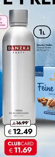 Travel Free Danzka vodka Angebot