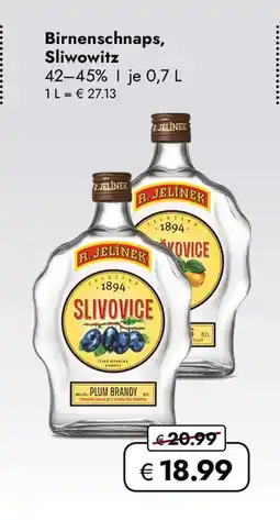 Travel Free R. jelinek birnenschnaps, slivowitz Angebot