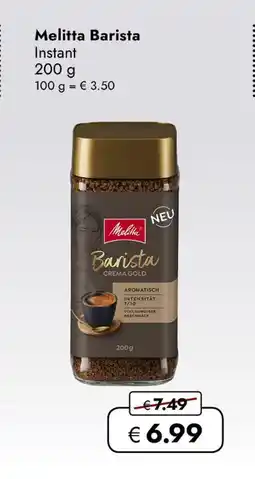 Travel Free Melitta barista instant Angebot