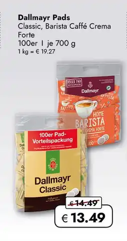 Travel Free Dallmayr pads classic, barista caffe crema forte Angebot