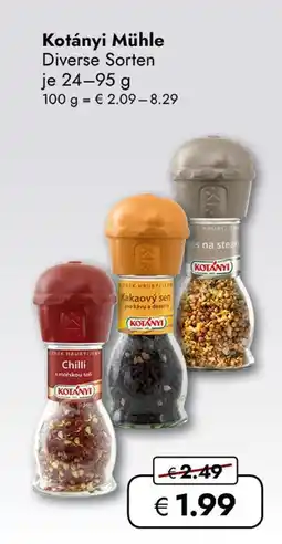 Travel Free Kotányi mühle Angebot