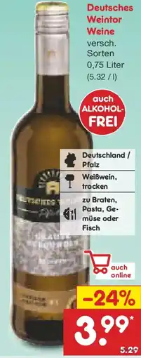 Netto Marken-Discount Deutsches Weintor Weine Angebot