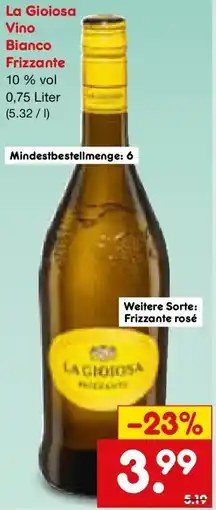 Netto Marken-Discount La Gioiosa Vino Bianco Frizzante Angebot