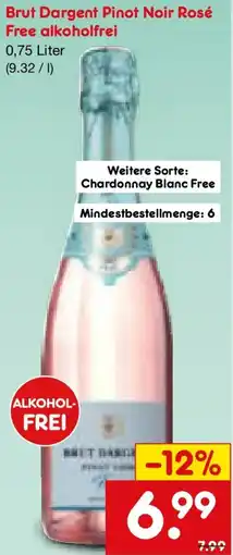 Netto Marken-Discount Brut Dargent Pinot Noir Rosé Free alkoholfrei Angebot
