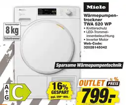 expert Techno Land Miele Wärmepumpentrockner TWA 520 WP Angebot