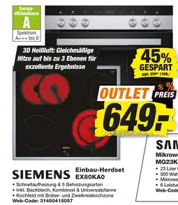 expert Techno Land SIEMENS Einbau-Herdset EX80KAO Angebot