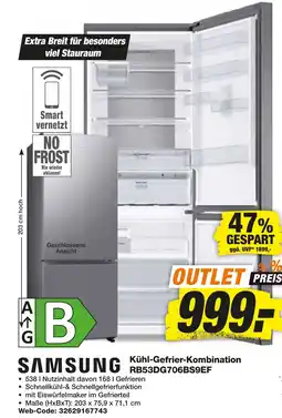 expert Techno Land SAMSUNG Kühl-Gefrier-Kombination K53DG706BS9EF Angebot
